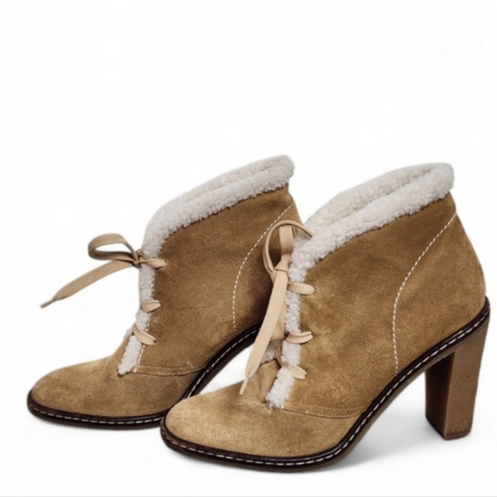Women's Tan Suede Ankle Boots